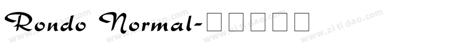 Rondo Normal字体转换